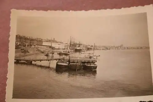 altes Foto -  Hafen von Bordeaux 1941 