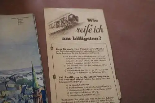 tolles altes Werbeprospekt - Frankfurt a.M.  30-40er Jahre