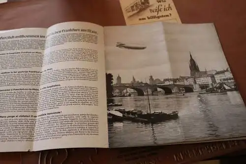 tolles altes Werbeprospekt - Frankfurt a.M.  30-40er Jahre