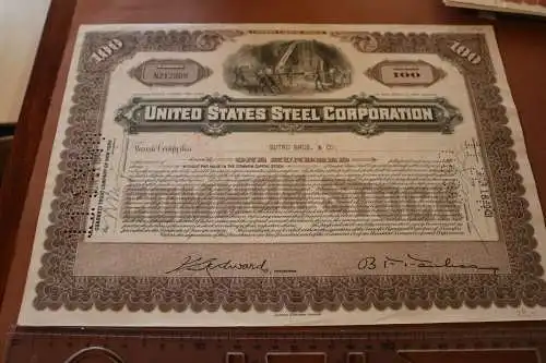 alte Aktie - United States Steel Corporation 1948