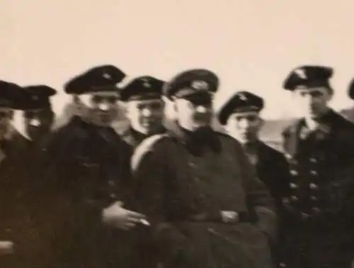 fünf tolle alte kleine Fotos - Matrosen auf Schiessstand - Schiessausbildung