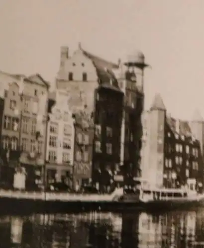 tolles altes Foto - Hafen von Danzig - 30-40er Jahre