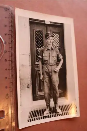 tolles altes Portrait eines Soldaten Südfront Feldmütze - 1943