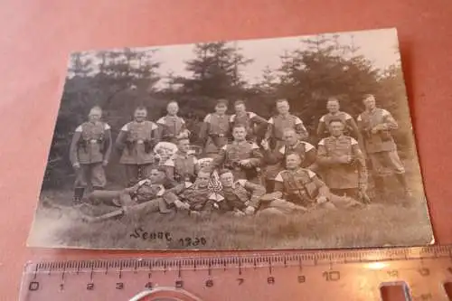 tolles altes Gruppenfoto Soldaten Musiker - Senne Lager 1930 - Pistolentaschen