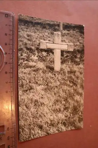 altes Foto - Grabkreuz eines OG - STAA ??  1945 