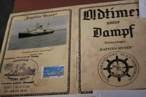 kleines Konvolut Tonnenleger Kapitän Meyer - Wilhelmshaven - Infoblatt usw.