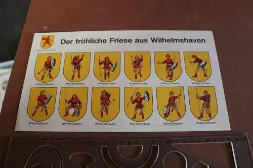 altes Aufkleber-Set - Der fröhliche Friese aus Wilhelmshaven