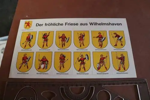 altes Aufkleber-Set - Der fröhliche Friese aus Wilhelmshaven 