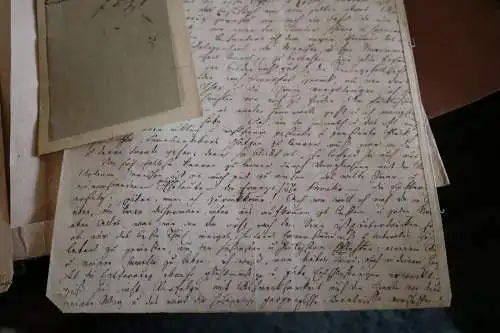 sehr alte Briefe ?? Texte handschriftliche - 1877 ??? u. Rechnung Hotel Smolensk