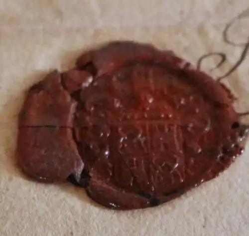 sehr altes Attestat ?? 1802 ??? Wachsspiegel 
