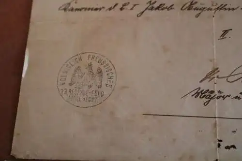 altes Blatt eines Kanoniers 12.Reserve-Feld-Artl.Regt. Unterschrift Major 1916 ?