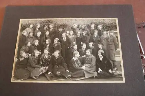 tolles altes Klassenfoto ? Mädchenschule ?  Hamburg 1935