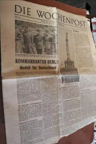 alte Zeitung - Die Wochenpost für deutsche Kriegsgefangene 14.07. 1945