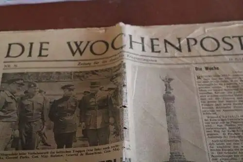 alte Zeitung - Die Wochenpost für deutsche Kriegsgefangene 14.07. 1945