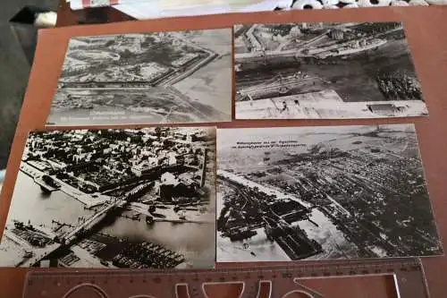 vier Luftbilder Wilhelmshaven - Repro - neuzeitliche Abzüge 