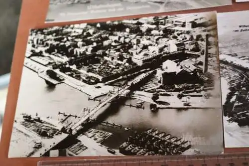 vier Luftbilder Wilhelmshaven - Repro - neuzeitliche Abzüge