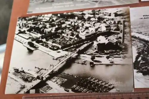 vier Luftbilder Wilhelmshaven - Repro - neuzeitliche Abzüge 