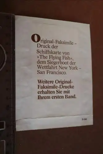 original Faksimile Druck Schiffskarte The Flying Fish - Siegerboot - OVP