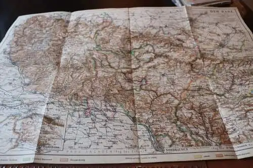Tolle alte Landkarte - Der Harz 1: 150.000  1910-1930 ????
