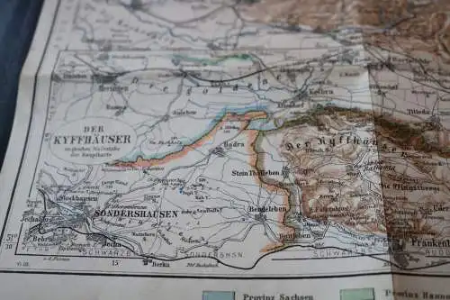 Tolle alte Landkarte - Der Harz 1: 150.000  1910-1930 ????