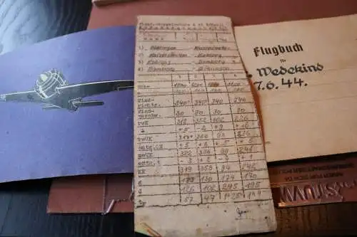 top Konvolut eines Piloten - Flugbücher, Briefe , Fotos - 1940-1945 , Afrika