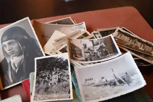 top Konvolut eines Piloten - Flugbücher, Briefe , Fotos - 1940-1945 , Afrika