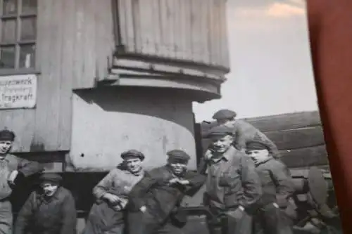 altes Foto - Gruppe Arbeiter Losenhausenwerk - 1922 ?? Kran ?? 