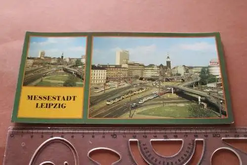 tolles altes Ansichtskartenheft mit acht karten cer Messestadt Leipzig