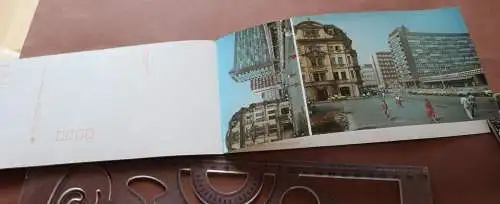 tolles altes Ansichtskartenheft mit acht karten cer Messestadt Leipzig