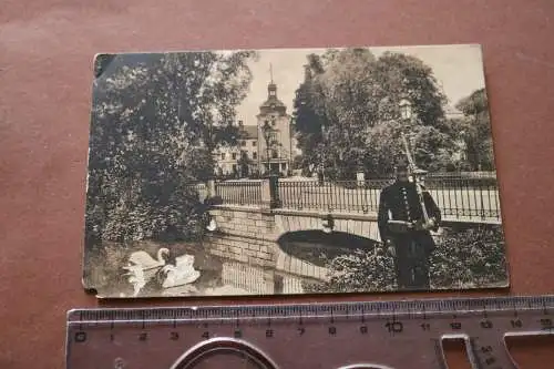 tolle alte Karte - Bückeburg Schlossbrücke mit Wache - 1914