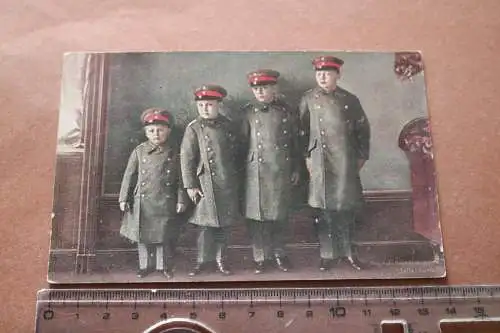 tolle alte Karte - Die Kronprinzlichen Söhne  in Uniform 1914-1918