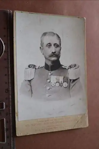 tolles altes Kabinettfoto - Portrait eines General ?? Fricke - Das deutsche Heer