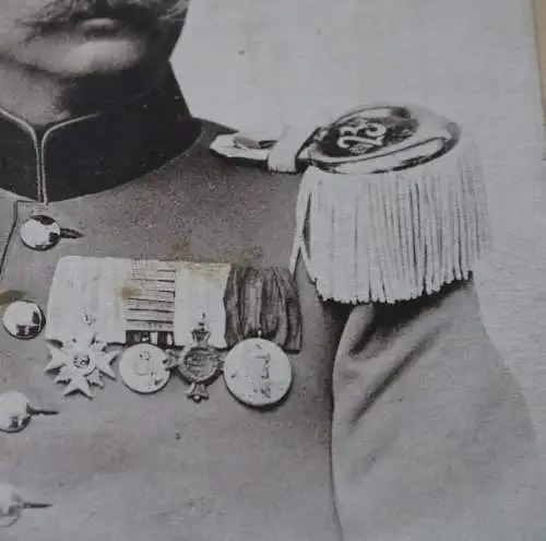 tolles altes Kabinettfoto - Portrait eines General ?? Fricke - Das deutsche Heer