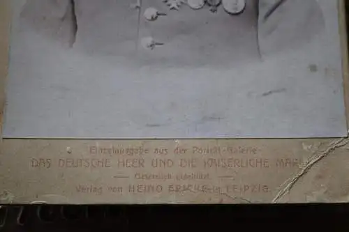tolles altes Kabinettfoto - Portrait eines General ?? Fricke - Das deutsche Heer
