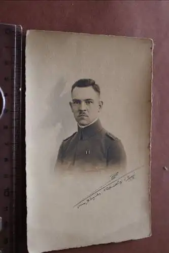 altes Foto Portrait eines Soldaten