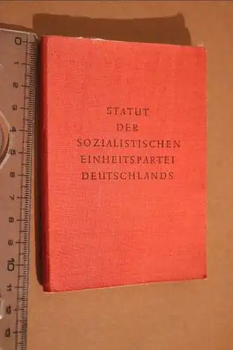 Kleines Buch - Statut der SED von 1954