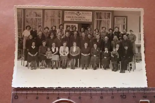 tolles altes Gruppenfoto Mitarbeiter - Erholungsheim Agfa Filmfabrik Wolfen 50-6