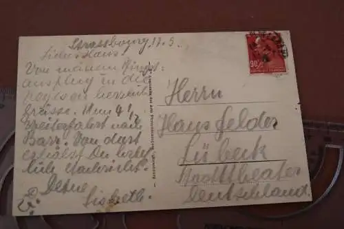 tolle alte Karte - Kathedrale von Strassbourg  1908 ??