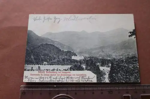 tolle alte Karte  Schloß Hohenburg bei Lenggries 1904