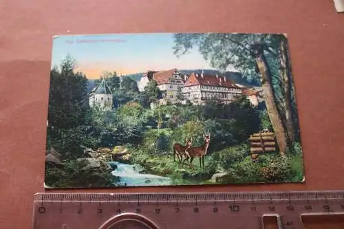 tolle alte Karte  Köngl. Jagdschloß Bebenhausen 1913