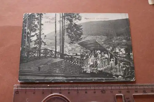 tolle alte Karte  Wildbad mit Bergbahn 1900-1910 ??