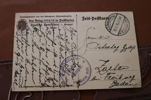 tolle alte Karte - Generalfeldmarschall von Mackensen  1916