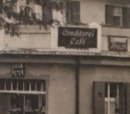 tolles altes Foto Gebäude Conditorei Café - HInterzarten ? 1913