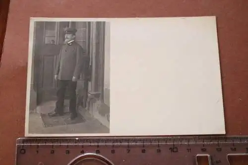 tolles altes Foto - Portrait eines Eisenbahnbeamten - Reichsbahn ?