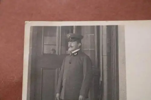 tolles altes Foto - Portrait eines Eisenbahnbeamten - Reichsbahn ?