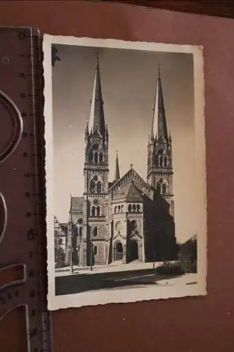 tolles altes Foto - Johanneskirche in Freiburg im Breisgau - 1932