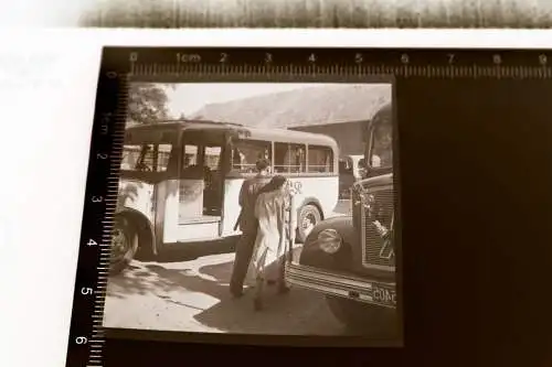 tolles altes Negativ - Oldtimer-Busse - 50er Jahre ?? 