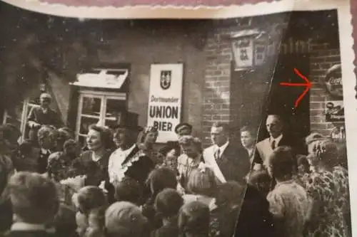 tolles altes Foto - Schützenkönig - Gasthof- Dortmunder Union Bier Werbung