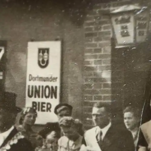 tolles altes Foto - Schützenkönig - Gasthof- Dortmunder Union Bier Werbung