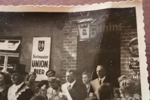 tolles altes Foto - Schützenkönig - Gasthof- Dortmunder Union Bier Werbung